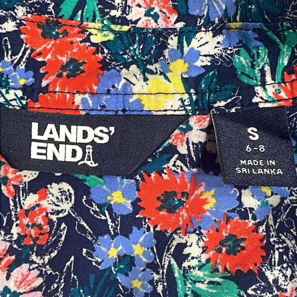 Lands' End Multicolor Floral Dress. NWOT - Picture 7 of 8